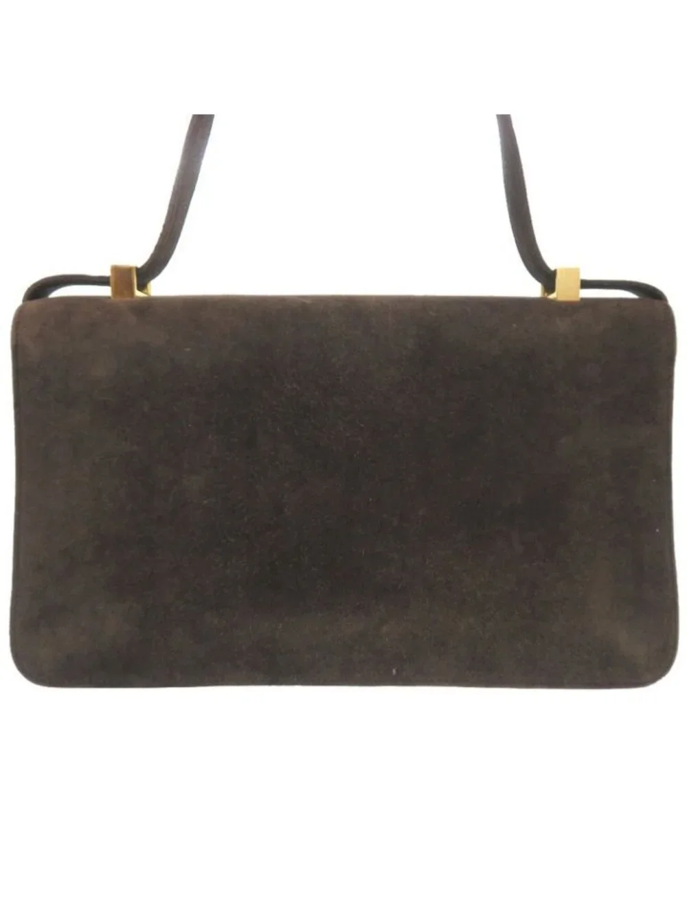 Hermes Ring De Dobris Brown Gold Hardware 00 Vintage Shoulder Bag